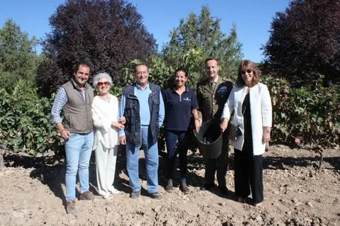 El General Gorjón, padrino de vendimia de Dehesa de los Canónigos