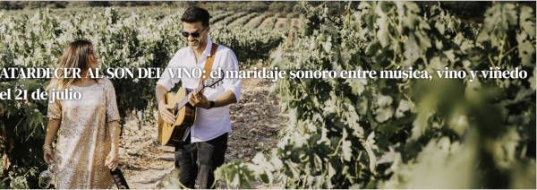 Atardecer al son del vino
