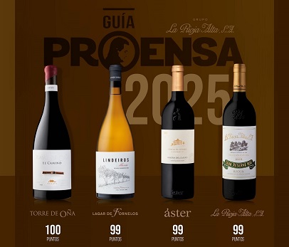 La Guía Proensa encumbra a las cuatro bodegas del Grupo La Rioja Alta